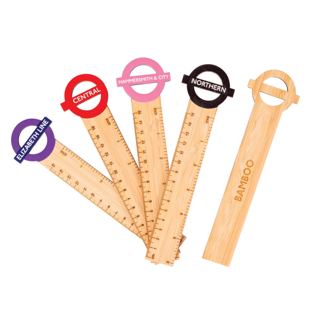Bambuler Ruler full colour bamboo ruler - BrandArt